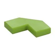 Tile Special 2 x 2 Corner with Cut Corner - Facet, Lime