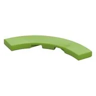 Tile 4 x 4 Curved, Macaroni, Lime