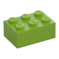 Brick 2 x 3, Lime