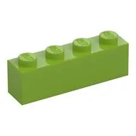 Brick 1 x 4, Lime