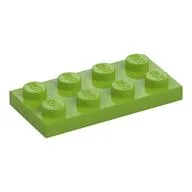 Plate 2 x 4, Lime