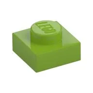 Plate 1 x 1, Lime