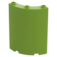 Panel 4 x 4 x 6 Quarter Cylinder, Lime