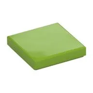 Tile 2 x 2 with Groove, Lime