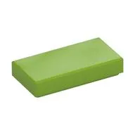 Tile 1 x 2 with Groove, Lime