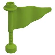 Duplo Flag Wavy 3 x 4 with Post, Lime