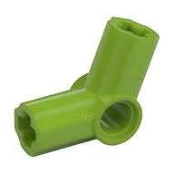Technic Axle and Pin Connector Angled #5 - 112.5°, Lime