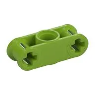 Technic Axle and Pin Connector Perpendicular 3L with Centre Pin Hole, Lime