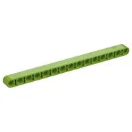 Technic Beam 1 x 15 Thick, Lime