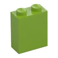 Brick 1 x 2 x 2 with Inside Stud Holder, Lime
