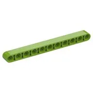 Technic Beam 1 x 11 Thick, Lime