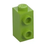 Brick Special 1 x 1 x 1 2/3 with Studs on 1 Side, Lime