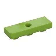 Tile Special 1 x 3 Inverted with Center Hole, Lime
