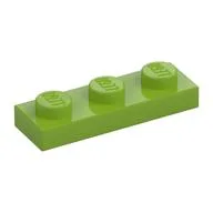 Plate 1 x 3, Lime