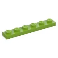 Plate 1 x 6, Lime