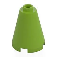 Cone 2 x 2 x 2, Open Stud, Lime