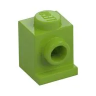 Brick Special 1 x 1 with Headlight, Lime