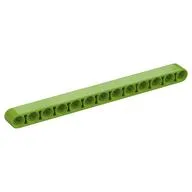 Technic Beam 1 x 13 Thick, Lime