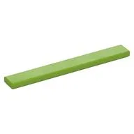 Tile 1 x 8 with Groove, Lime