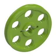 Technic Wedge Belt Wheel [aka Pulley], Lime