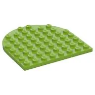 Plate 8 x 8 with Rounded End, Lime