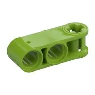 Technic Axle and Pin Connector Perpendicular 3L with 2 Pin Holes, Lime