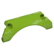 Technic Panel Car Mudguard Arched 9 x 2 x 3 #30, Lime