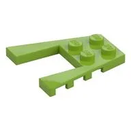 Wedge Plate 4 x 4 with 2 x 2 Cutout, Lime