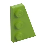 Wedge Plate 3 x 2 Right, Lime