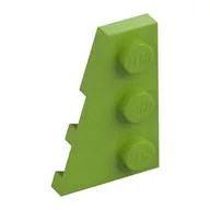 Wedge Plate 3 x 2 Left, Lime