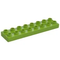 Duplo Plate 2 x 8, Lime