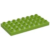 Duplo Plate 4 x 8, Lime