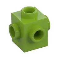 Brick Special 1 x 1 Studs on 4 Sides, Lime