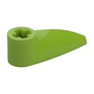 Technic Tooth 1 x 3 with Axle Hole [Hollow Underside], Lime