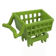 Equipment Shopping Cart, Lime