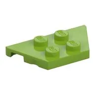 Wedge Plate 2 x 4, Lime