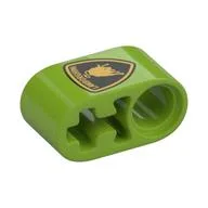 Technic Beam 1 x 2 Thick with Pin Hole and Axle Hole with Lamborghini Symbol Print, Lime
