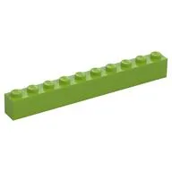 Brick 1 x 10, Lime