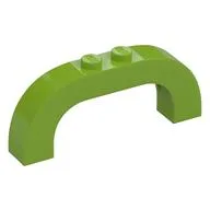 Brick Arch 1 x 6 x 2 Curved Top, Lime