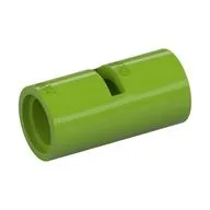 Technic Pin Connector Round [Slotted], Lime
