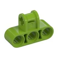 Technic Axle and Pin Connector Perpendicular Triple, Lime