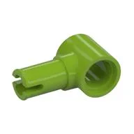 Technic Pin Connector Hub with 1 Pin with Friction Ridges Lengthwise [Centered Friction Ridge], Lime