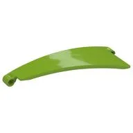 Technic Panel Curved 5 x 13 x 2 Tapered, Left #50, Lime
