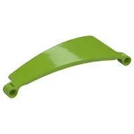 Technic Panel Curved 5 x 13 x 2 Tapered, Right #51, Lime