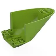 Aircraft Fuselage Curved Aft Section 6 x 10 Bottom, Pinholes, Lime