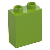 Duplo Brick 1 x 2 x 2 with Bottom Tube, Lime