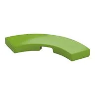Tile 3 x 3 Curved, Macaroni, Lime