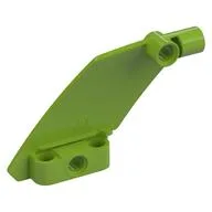 Technic Panel Curved 5 x 7 Parallelogram Left, Lime