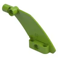 Technic Panel Curved 5 x 7 Parallelogram Right, Lime