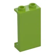 Panel 1 x 2 x 3 [Side Supports / Hollow Studs], Lime